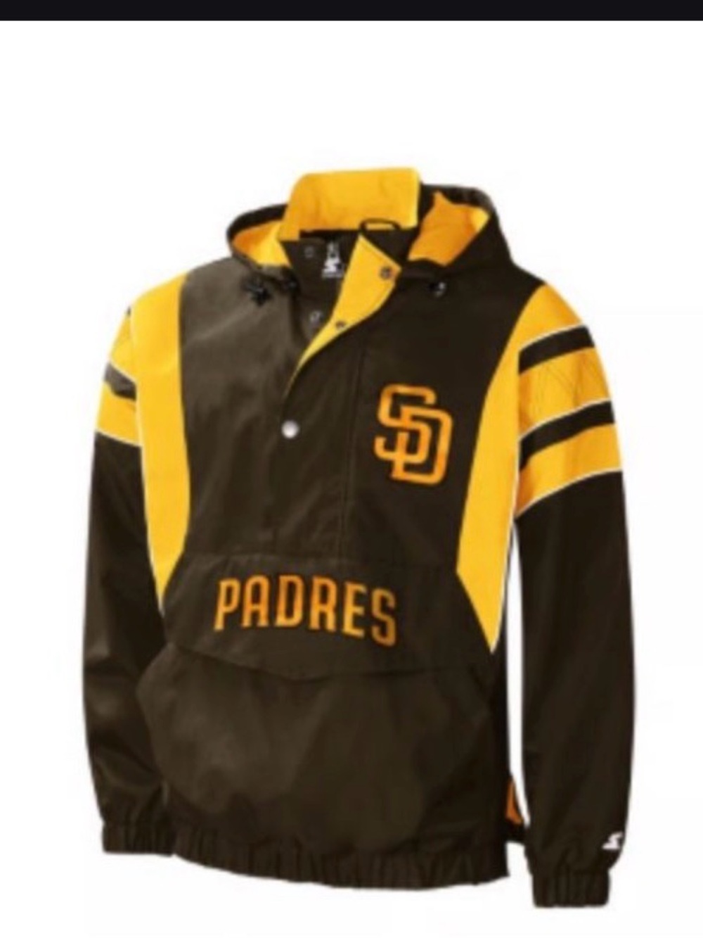 San Diego Padres Brown & Gold Pullover Jacket